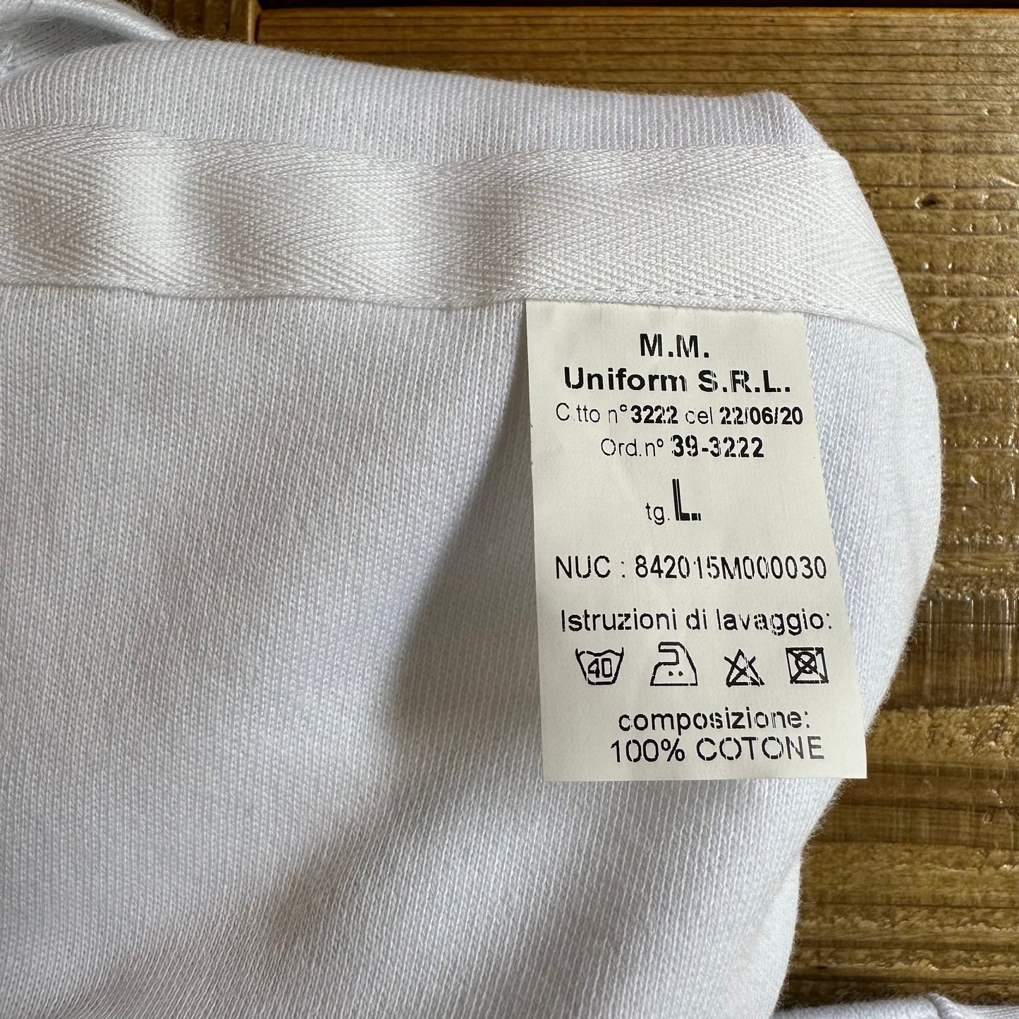 Deadstock Italian military boat neck T-shirt